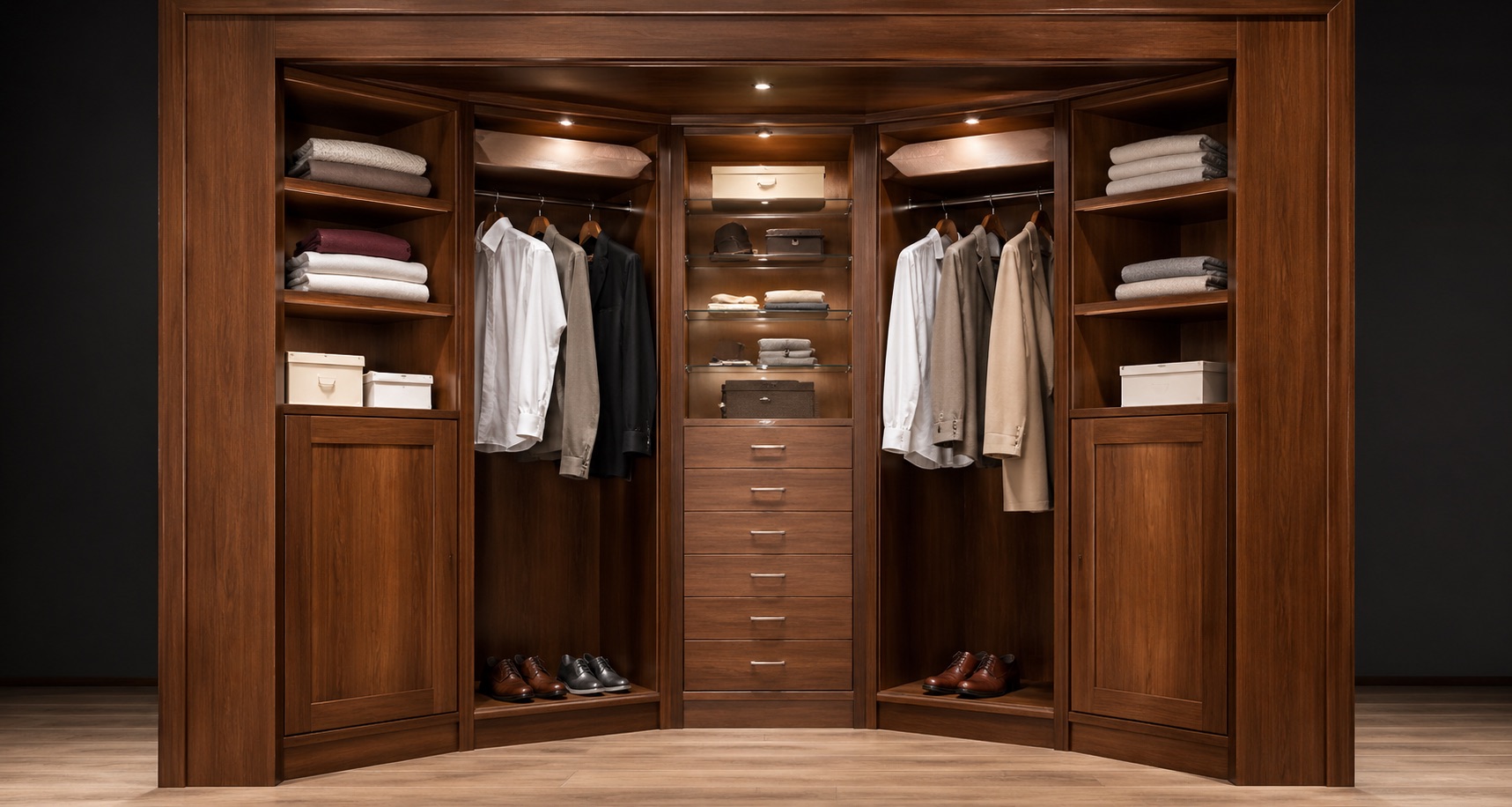 Dressing sur mesure avec rangements optimisés